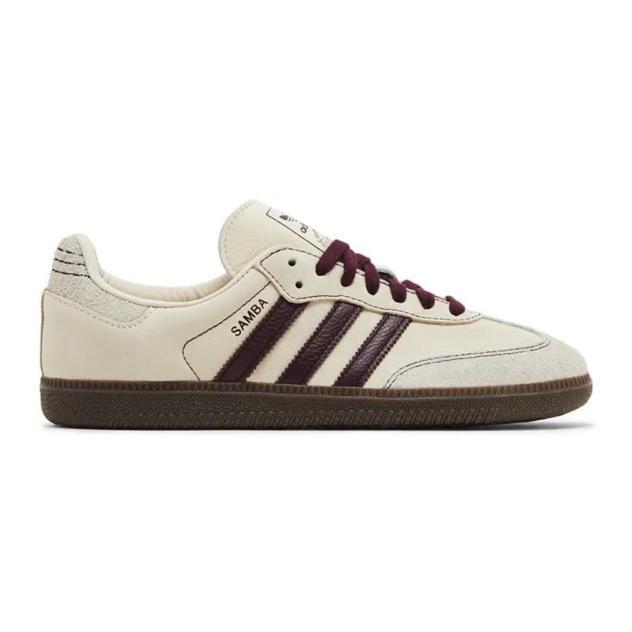 Adidas Wmns Samba OG 'Wonder White Maroon'