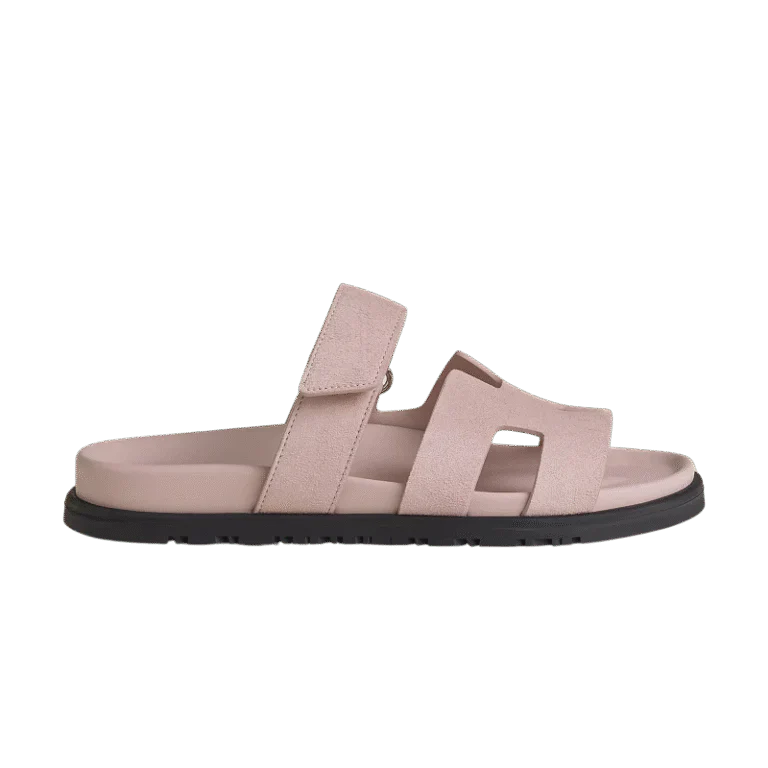 Hermes Chypre Sandal – Pink Suede