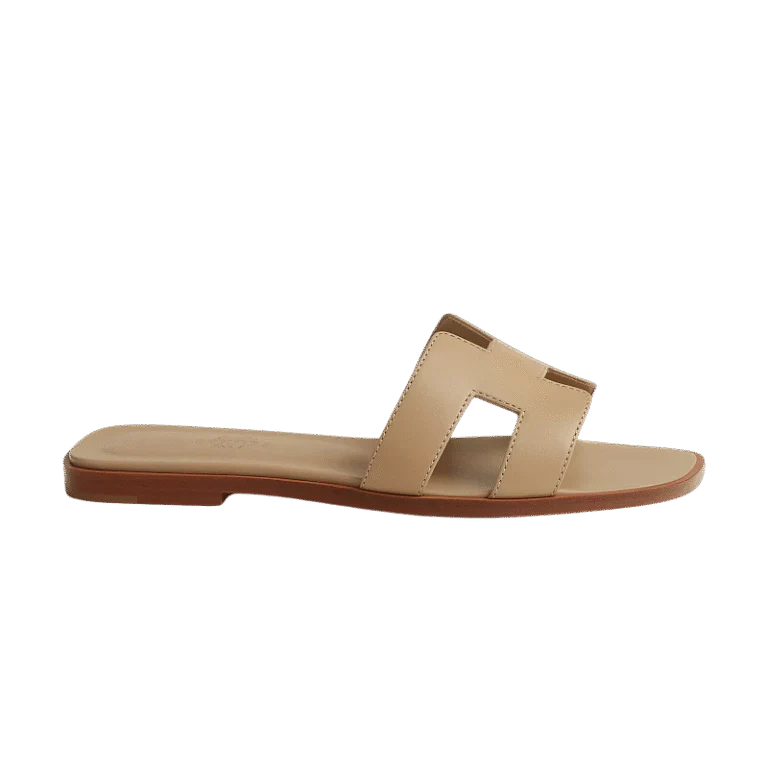 Hermes Oran Sandal Beige/Lin