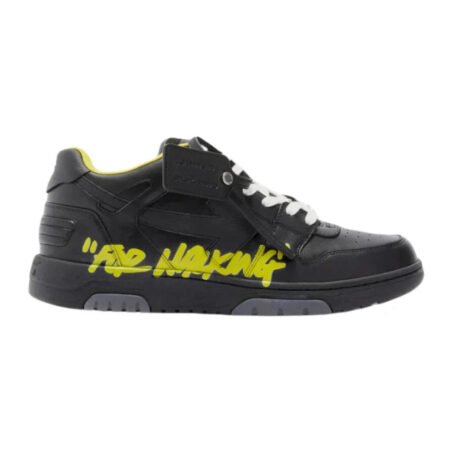 OFF-WHITE Out Of Office "ooo" Low Tops For Walking Black Yellow
