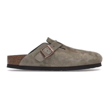 Birkenstock Boston Soft Footbed – Suede Taupe